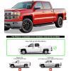 imageAPS Black Running Boards Style Compatible with Chevy Silverado GMC Sierra 1500 2500 3500 20012006 Crew Cab ampamp Classic 07 Side Steps Side Bars 6in WideAluminum Black