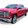 imageAPS Black Running Boards Style Compatible with Chevy Silverado GMC Sierra 1500 2500 3500 20012006 Crew Cab ampamp Classic 07 Side Steps Side Bars 6in WideAluminum Silver