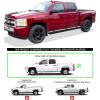imageAPS Black Running Boards Style Compatible with Chevy Silverado GMC Sierra 1500 2500 3500 20012006 Crew Cab ampamp Classic 07 Side Steps Side Bars 6in WideAluminum Black