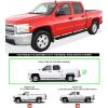 imageAPS Black Running Boards Style Compatible with Chevy Silverado GMC Sierra 1500 2500 3500 20012006 Crew Cab ampamp Classic 07 Side Steps Side Bars 6in WideStainless Steel Black