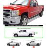imageAPS Black Running Boards Style Compatible with Chevy Silverado GMC Sierra 1500 2500 3500 20012006 Crew Cab ampamp Classic 07 Side Steps Side Bars 6in WideStainless Steel Black