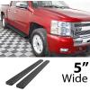 imageAPS Black Running Boards Style Compatible with Chevy Silverado GMC Sierra 1500 2500 3500 20012006 Crew Cab ampamp Classic 07 Side Steps Side Bars 6in WideBlack