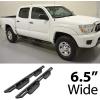 imageAPS Aluminum Drop Steps Running Boards for Selected Toyota Tacoma Double Cab Crew Cab Side Armor Drop StepIATIIT058BAluminum Black