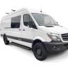 imageAPS Premium Running Boards 6in Black Compatible with Dodge MercedesBenz Sprinter 1025