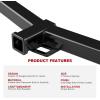 imageAPS Rear Towing Hitch Receiver Class 3 Trailer Hitch Compatible with Ford Transit150 Transit250 Transit350 20152024