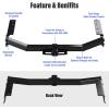 imageAPS Rear Trailer Hitch 2 inch Towing Hitch Receiver Class 3 Hitch Cover Included Compatible with Toyota Highlander 20142019