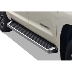 imageAPS Polished Running Boards Style Compatible with Toyota Tundra 20072021 CrewMax Side Steps Side Bars 6in Wide 304 Stainless SteelAluminum Silver