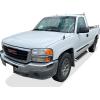 imageAPS Running Boards Side Steps Compatible with Chevy Silverado GMC Sierra 1500 2500 19992013 Regular Cab ampamp 2500HD 3500 20012014 Exclude CK Classic Stainless Steel Black Powder Coated 5inAluminum Silver