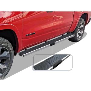 imageAPS Running Boards 5 inches Compatible with Ram 1500 20192025 Crew Cab Will Not Fit 2018 Previous Generation Build in 1924 Stainless Steel Nerf Bars Side Steps Side BarsStainless Steel Polished