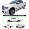 imageAPS Black Powder Coated 5 inches Wheel to Wheel Running Boards Nerf Bars Side Steps Compatible with Ford F150 20092014 SuperCrew Cab 55ft Bed Drilling RequiredAluminum Silver