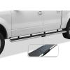 imageAPS Black Powder Coated 5 inches Wheel to Wheel Running Boards Nerf Bars Side Steps Compatible with Ford F150 20092014 SuperCrew Cab 55ft Bed Drilling RequiredAluminum Silver
