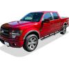 imageAPS Black Powder Coated 5 inches Wheel to Wheel Running Boards Nerf Bars Side Steps Compatible with Ford F150 20092014 SuperCrew Cab 55ft Bed Drilling RequiredAluminum Silver