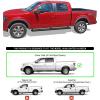 imageAPS Black Powder Coated 5 inches Wheel to Wheel Running Boards Nerf Bars Side Steps Compatible with Ford F150 20092014 SuperCrew Cab 55ft Bed Drilling RequiredStainless Steel Black