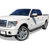 imageAPS Black Powder Coated 5 inches Wheel to Wheel Running Boards Nerf Bars Side Steps Compatible with Ford F150 20092014 SuperCrew Cab 55ft Bed Drilling RequiredStainless Steel Black