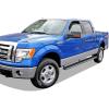 imageAPS Running Boards Nerf Bars Side Steps Step Bars Compatible with Ford F150 20092014 SuperCrew Cab 55ft Bed Drilling Required Black Powder Coated 5 inches Wheel to WheelAluminum Silver