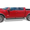imageAPS Black Powder Coated 5 inches Wheel to Wheel Running Boards Nerf Bars Side Steps Compatible with Ford F150 20092014 SuperCrew Cab 55ft Bed Drilling RequiredStainless Steel Black