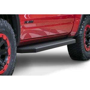 imageAPS iBoard Third Generation Black Stainless Steel Flat Style Running Boards Side Step for Selected Dodge Ram 1500 Crew CabAluminum Black