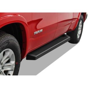 imageAPS iBoard Third Generation Black Stainless Steel Flat Style Running Boards Side Step for Selected Dodge Ram 1500 Crew CabBlack