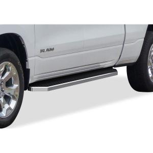 imageAPS iBoard Third Generation Black Stainless Steel Flat Style Running Boards Side Step for Selected Dodge Ram 1500 Crew CabPolished
