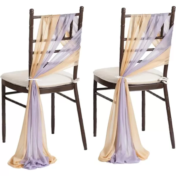 imageLings Moment Wedding Chiffon Chair Sashes Cover Aisle Decorations Draping Fabric WrinkleFree with Tie 16 Pcs Sage ampamp Milky Green for Party Ceremony Reception Floral Arrangement Banquet Outdoor DecorAster  Mustard