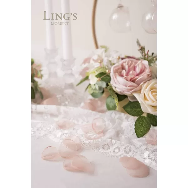 imageLings Moment 200pcs Rose Petals Silk Flower Petals for WeddingAisleFlower Girl BasketsTable Centerpiece DcoretcBlackDusty Pink