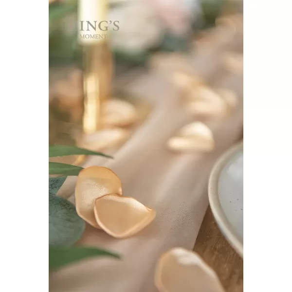 imageLings Moment 200pcs Rose Petals Silk Flower Petals for WeddingAisleFlower Girl BasketsTable Centerpiece DcoretcBlackGldchampagne  Rose Gold