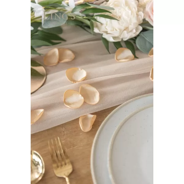 imageLings Moment 200pcs Rose Petals Silk Flower Petals for WeddingAisleFlower Girl BasketsTable Centerpiece DcoretcBlackGldchampagne  Rose Gold