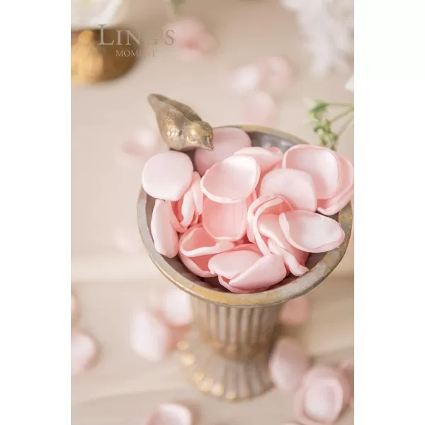 imageLings Moment 200pcs Rose Petals Silk Flower Petals for WeddingAisleFlower Girl BasketsTable Centerpiece DcoretcBlackPkblush  Pink