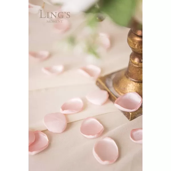 imageLings Moment 200pcs Rose Petals Silk Flower Petals for WeddingAisleFlower Girl BasketsTable Centerpiece DcoretcBlackPkblush  Pink