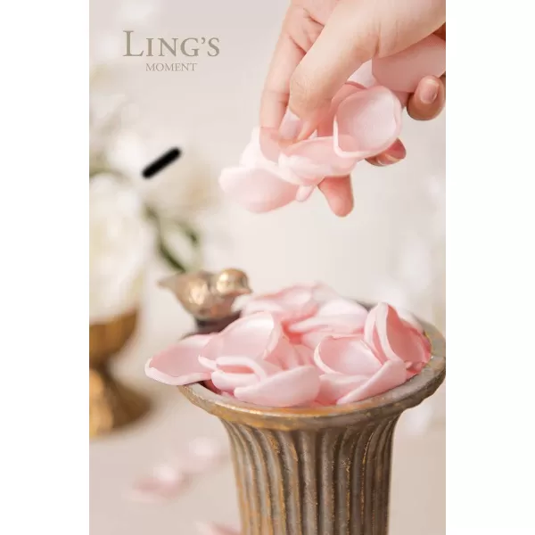 imageLings Moment 200pcs Rose Petals Silk Flower Petals for WeddingAisleFlower Girl BasketsTable Centerpiece DcoretcBlackPkblush  Pink