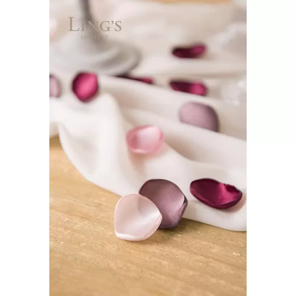 imageLings Moment 200pcs Rose Petals Silk Flower Petals for WeddingAisleFlower Girl BasketsTable Centerpiece DcoretcBlackPkblush Red  Mauve Burgundy