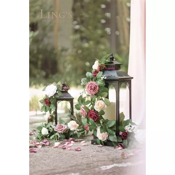 imageLings Moment 200pcs Rose Petals Silk Flower Petals for WeddingAisleFlower Girl BasketsTable Centerpiece DcoretcBlackPkdusty Rose  Mauve
