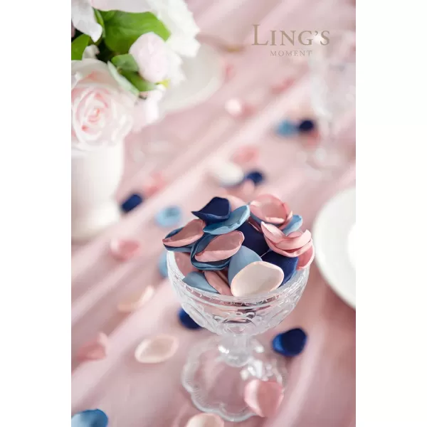 imageLings Moment 200pcs Rose Petals Silk Flower Petals for WeddingAisleFlower Girl BasketsTable Centerpiece DcoretcBlackPkdusty Rose  Navy Blue