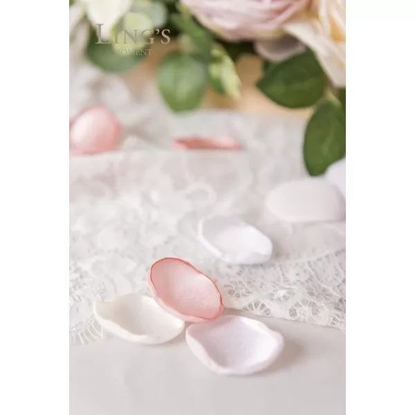 imageLings Moment 200pcs Rose Petals Silk Flower Petals for WeddingAisleFlower Girl BasketsTable Centerpiece DcoretcBlackPkpink  Blush