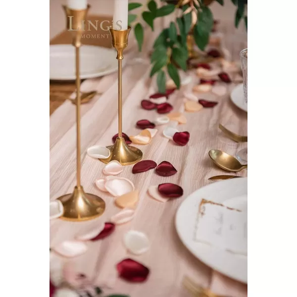 imageLings Moment 200pcs Rose Petals Silk Flower Petals for WeddingAisleFlower Girl BasketsTable Centerpiece DcoretcBlackRedburgundy  Gold White