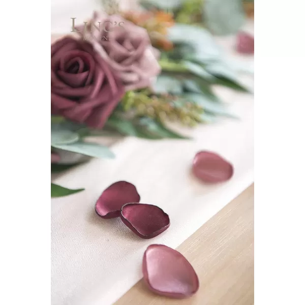 imageLings Moment 200pcs Rose Petals Silk Flower Petals for WeddingAisleFlower Girl BasketsTable Centerpiece DcoretcBlackRedmauve Pink  Burgundy Red