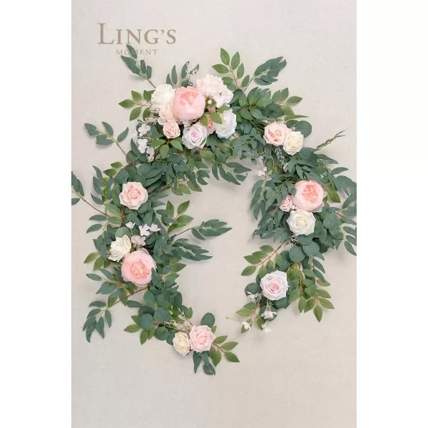 imageLings Moment Flower Garland  6FT Eucalyptus ampamp Rose  Sweetheart Table Decor for Wedding Reception Artificial Floral Garland for Mantle Thanksgiving Christmas Decoration Black ampamp BurgundyBlush