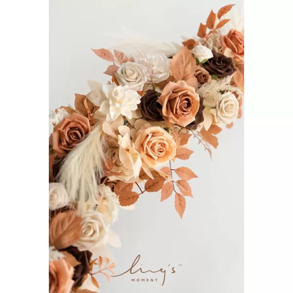 imageLings Moment Artificial Flowers 25Pcs 3quot Roses in Walnut Brown Shades Realistic DIY Foam Floral Decor for Wedding BouquetsCenterpieces Outdoor Party Backdrops RoomTable GardenPot DecorationsShade of Autumn