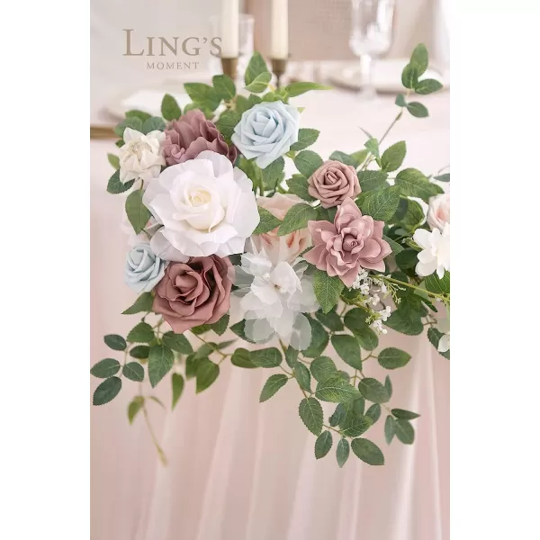 imageLings Moment Flowers 25pcs Fake Gardenia Lilac ampamp Purple Flowers Artificial Flowers with Stem Fake Flower for DIY Wedding Decorations Centerpieces Bouquets BoutonnieresDusty Rose