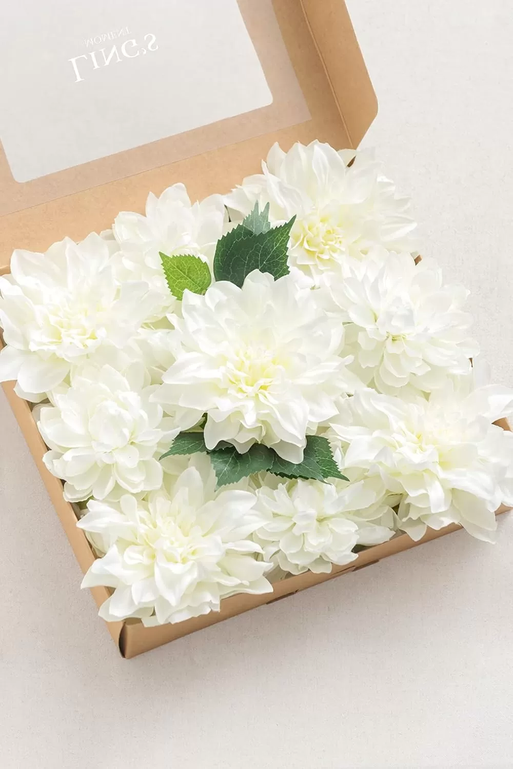 imageLings Moment Artificial Flowers 9pcs Silk Dahlia 55quot45quot Fake Flowers for DIY Wedding Craft Bouquets Centerpieces Arrangements Party Baby Shower Home Decorations Sunset TerracottaIvorysilk