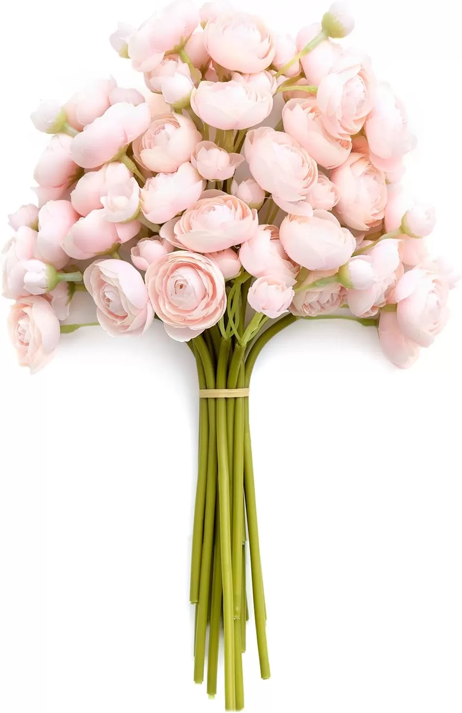 imageLings Moment Ranunculus Artificial Flower Faux Silk Mini Ranunculus Flowers for DIY Bouquet Bulk Fake Wedding Filler Flowers for Centerpieces Arrangements Bridal Shower Decorations Citrus OrangeShabby Blush