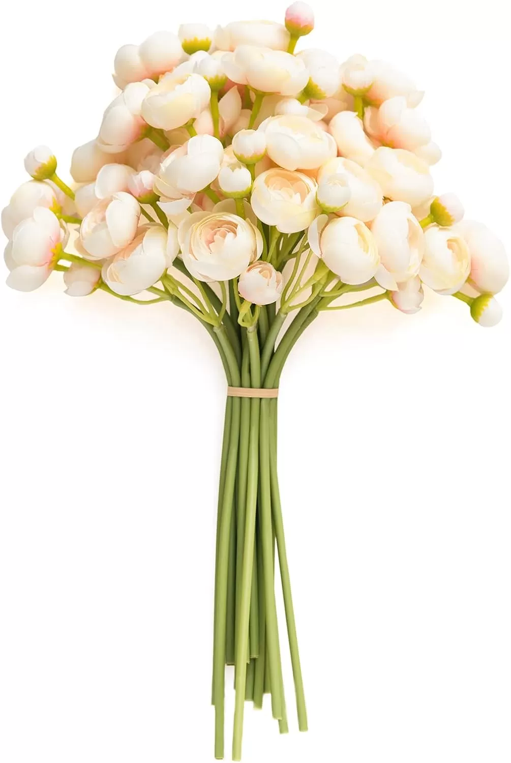 imageLings Moment Ranunculus Artificial Flower Faux Silk Mini Ranunculus Flowers for DIY Bouquet Bulk Fake Wedding Filler Flowers for Centerpieces Arrangements Bridal Shower Decorations Citrus OrangePink Shade