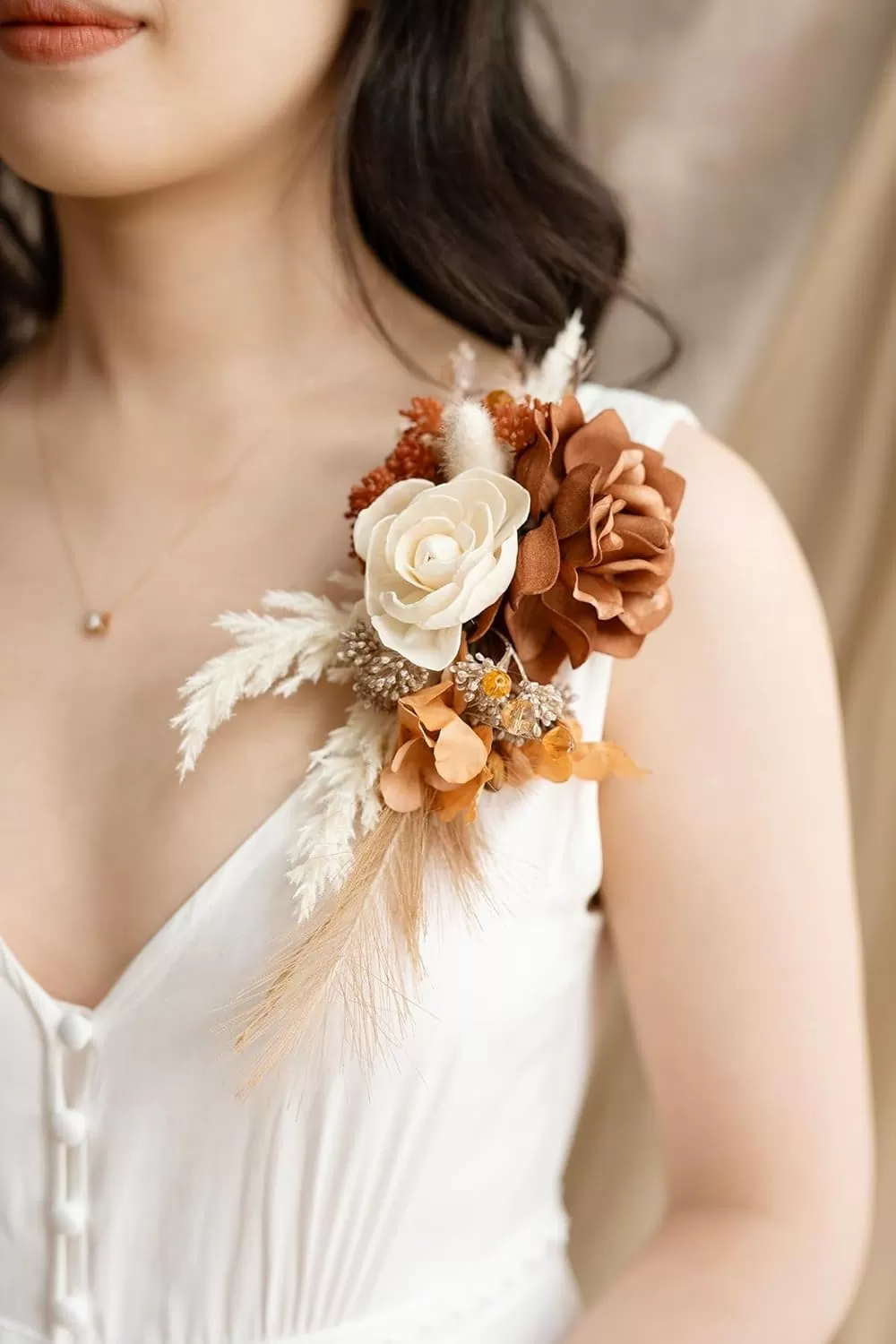 imageLings Moment Terracotta Artificial Flowers Greenery Deluxe Box Set Burnt Orange Fake Flower for DIY Wedding Bridal Bouquet Centerpieces Decor Floral Arrangement Decor etcBoho  Sepia