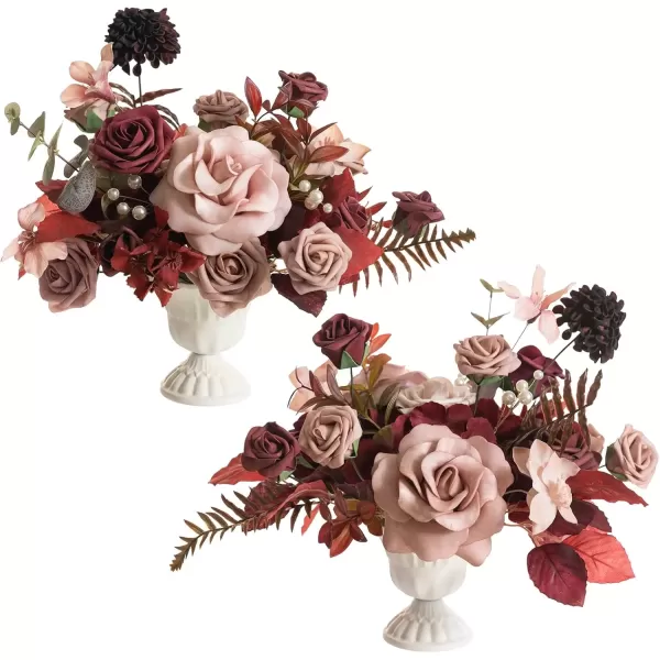 Burgundy & Dusty Rose