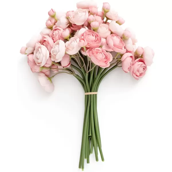 imageLings Moment Ranunculus Artificial Flower Faux Silk Mini Ranunculus Flowers for DIY Bouquet Bulk Fake Wedding Filler Flowers for Centerpieces Arrangements Bridal Shower Decorations Citrus OrangeDusty Rose