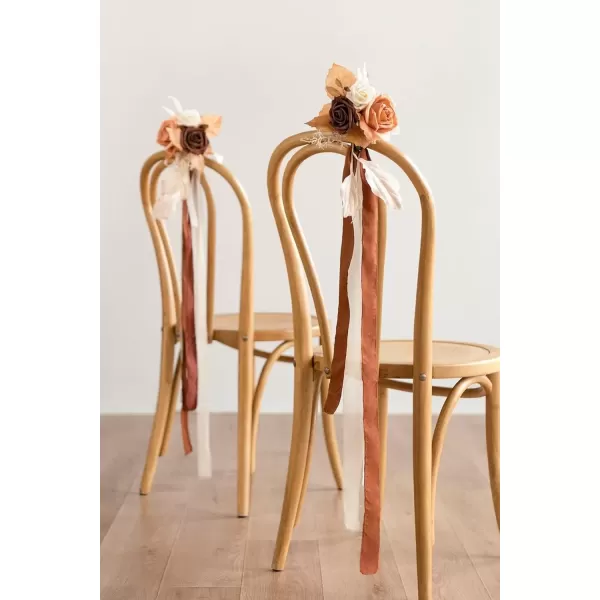 imageLings Moment Terracotta Artificial Flowers Greenery Deluxe Box Set Burnt Orange Fake Flower for DIY Wedding Bridal Bouquet Centerpieces Decor Floral Arrangement Decor etcBoho  Sepia