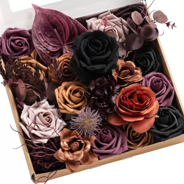 Black & Orange & Purple