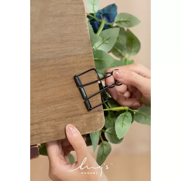 imageLings Moment 2pcs Fall Wedding Artificial Floral Swag Welcome Sign Flowers Backdrop Garland Navy ampamp Burnt Orange for Ceremony Reception Door Wall Home Decorations Entryway Outdoor Board Table DecorDark Teal  Burnt Orange