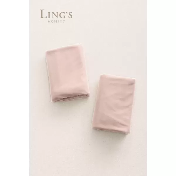 imageLings Moment 10ft x 10ft 2 Layer Ivory Chiffon Like Backdrop Curtains Cream White Sheer Fabric Beige Backdrop Drapes WrinkleFree Drapes for Baby Shower Wedding Arch Party Stage DecorationIvoryDusty Rose  Blush