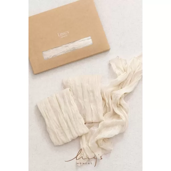 imageLings Moment Cloth Napkins Set of 1019 x 19 Inches Gauze Cheesecloth Napkins Cloth WashableSoftDurableTable Dinner Napkins for PartyWedding and DinnerPurpleIvory